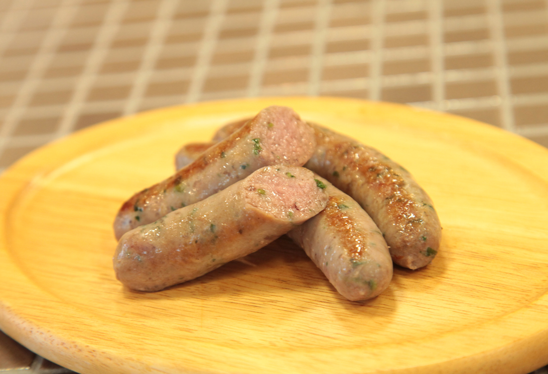 ラム肉とパクチーのソーセージ